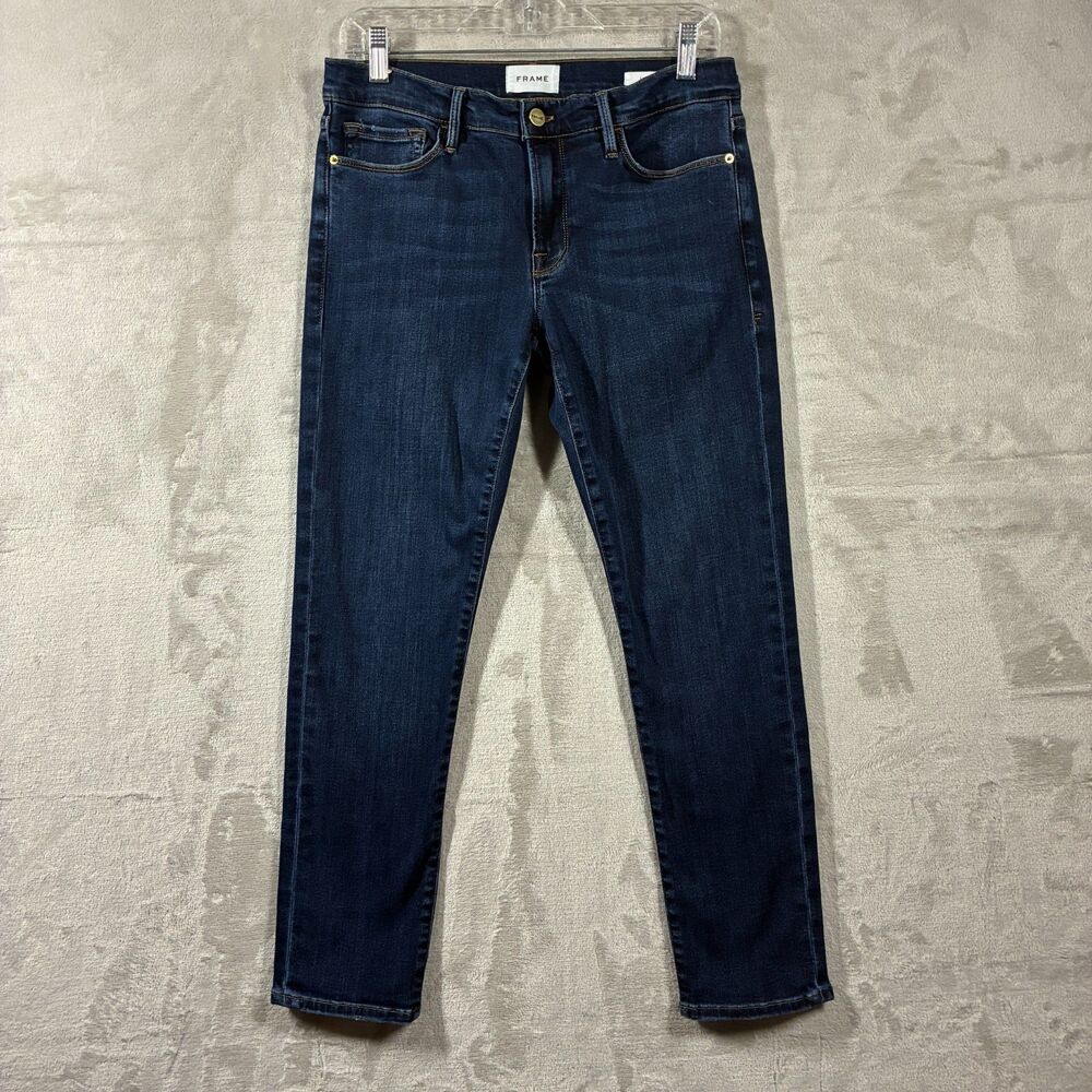 Frame Denim Le Garcon Mid Rise Slim Boyfriend Jeans Womens 27 Dublin